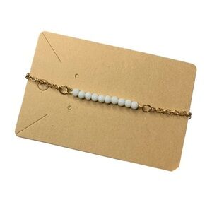 Gold beaded bracelet